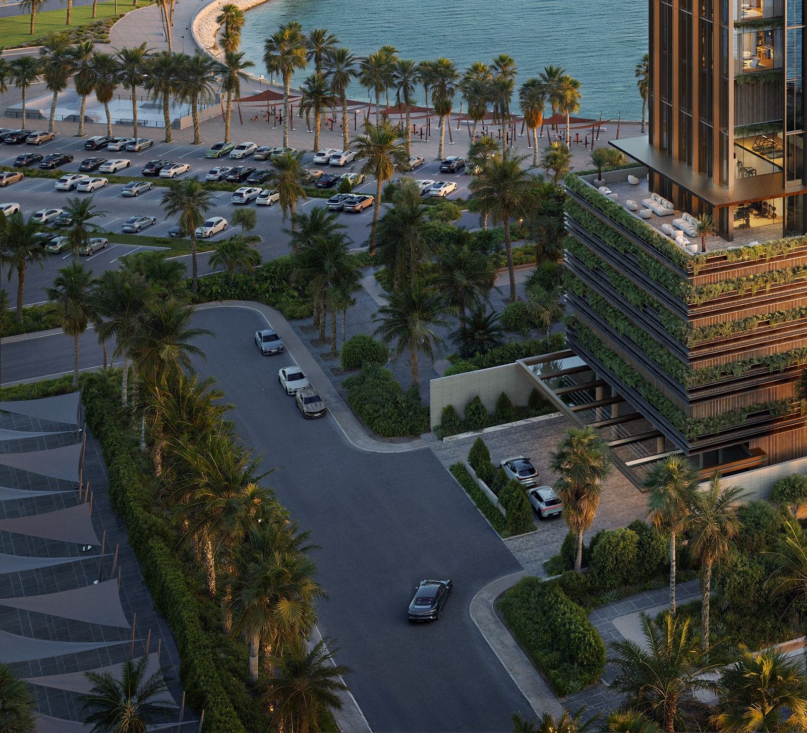 Tower 55 — aerial